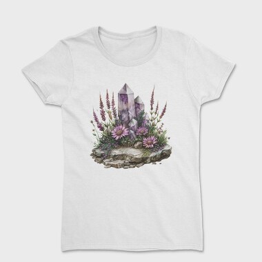 Crystals And Flowers, Tricou Femei
