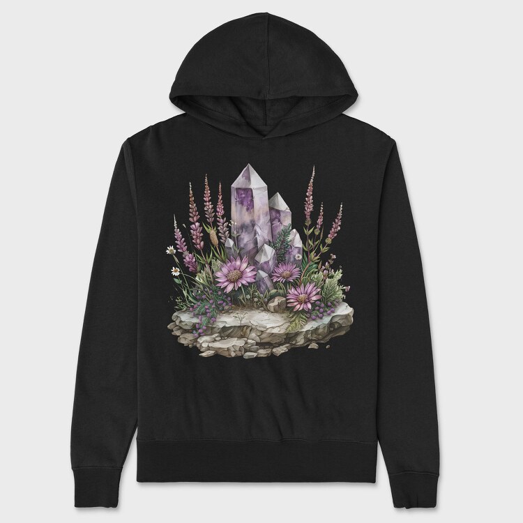 Crystals And Flowers, Hanorac Oversize Barbati (Unisex)