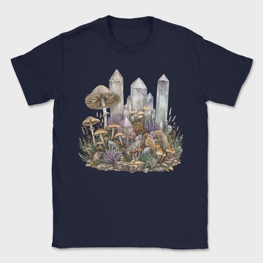 Crystals And Mushrooms, Tricou Barbati (Unisex)