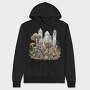 Crystals And Mushrooms, Hanorac Oversize Barbati (Unisex)