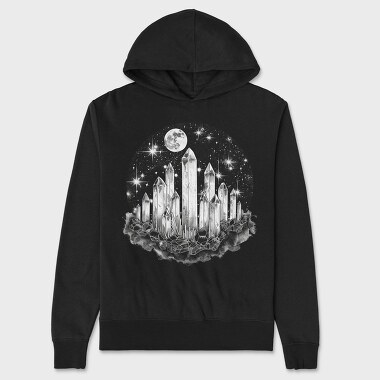 Crystals Moon Stars, Hanorac Oversize Barbati (Unisex)