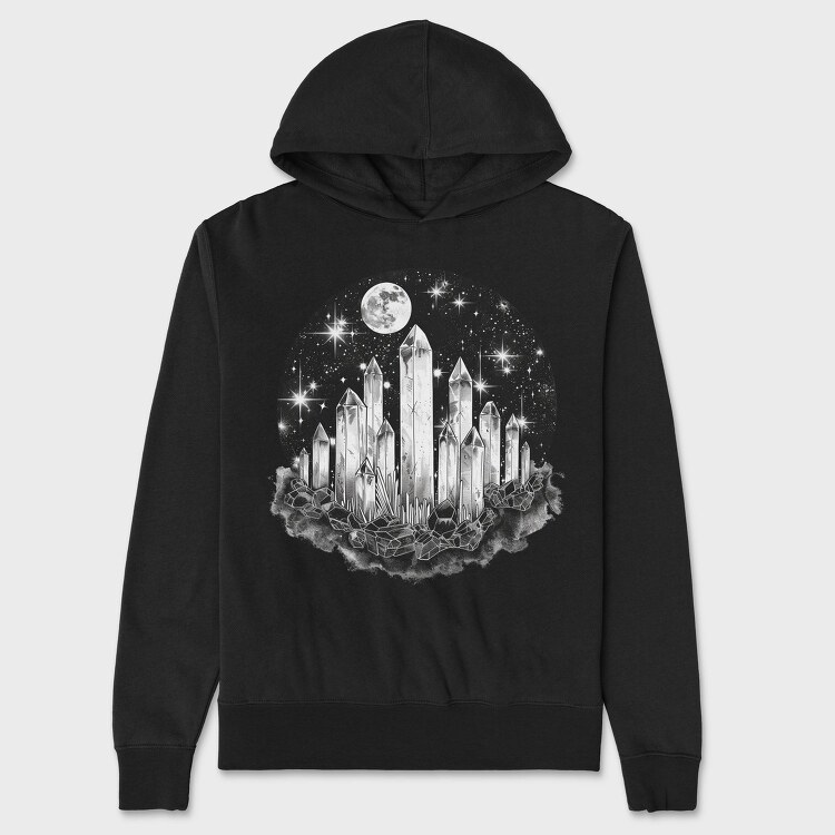 Crystals Moon Stars, Hanorac Oversize Barbati (Unisex)