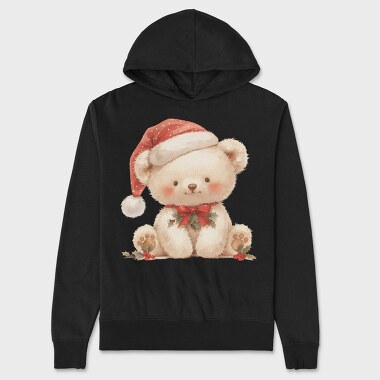 Cuddly Bear Christmas Magic, Hanorac Oversize Barbati (Unisex)