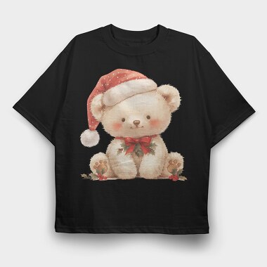 Cuddly Bear Christmas Magic, Tricou Oversize Barbati (Unisex)