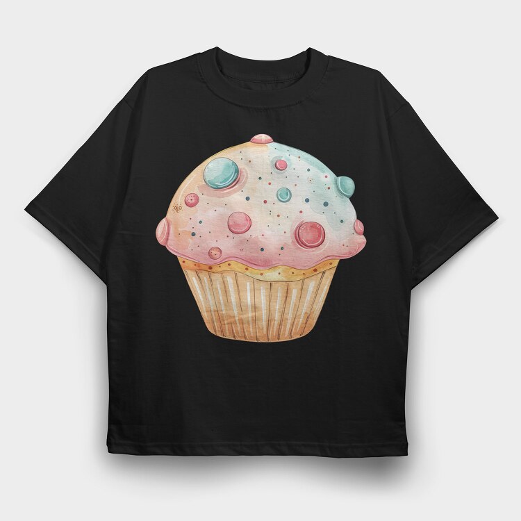 Cupcake Sprinkles, Tricou Oversize Barbati (Unisex)