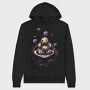 Cupcakes Moon Spheres, Hanorac Oversize Barbati (Unisex)