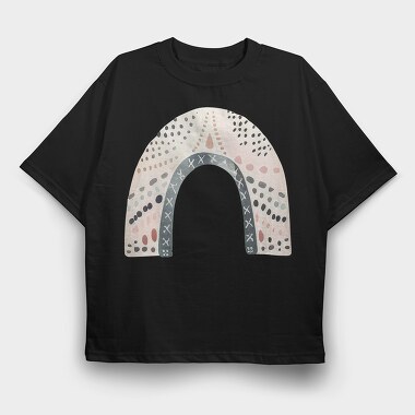 Cute Boho Clipart, Tricou Oversize Barbati (Unisex)