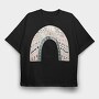 Cute Boho Clipart, Tricou Oversize Barbati (Unisex)