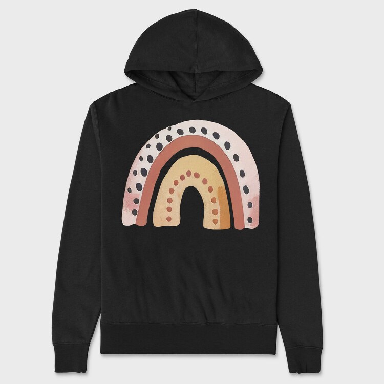 Cute Boho Rainbow, Hanorac Oversize Barbati (Unisex)