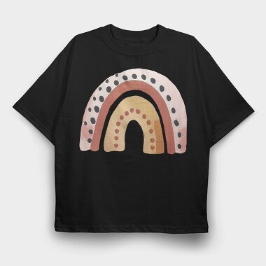 Cute Boho Rainbow, Tricou Oversize Barbati (Unisex)