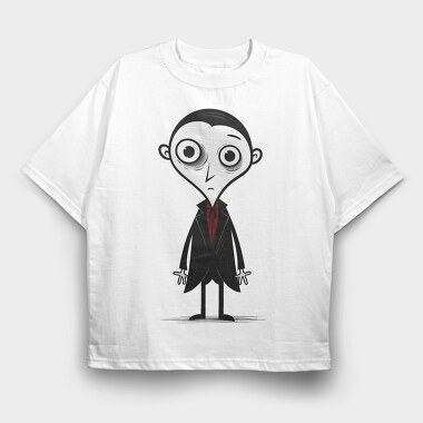 Cute Dracula Sublimation, Tricou Oversize Barbati (Unisex)