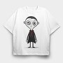 Cute Dracula Sublimation, Tricou Oversize Barbati (Unisex)