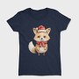 Cute Fox Santa, Tricou Femei