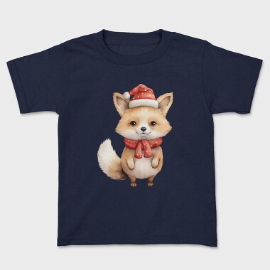 Cute Fox Santa, Tricou Copii