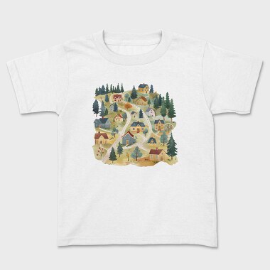 Cute Scandinavian Village, Tricou Copii