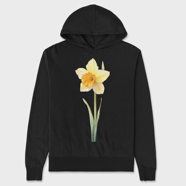 Daffodil Flower 01, Hanorac Oversize Barbati (Unisex)