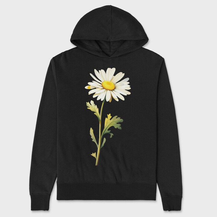 Daisy Flower 01, Hanorac Oversize Barbati (Unisex)