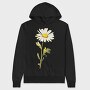 Daisy Flower 01, Hanorac Oversize Barbati (Unisex)