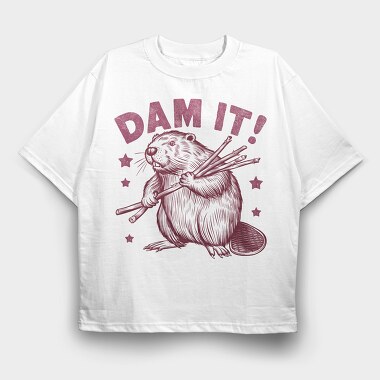 Dams It It, Tricou Oversize Barbati (Unisex)