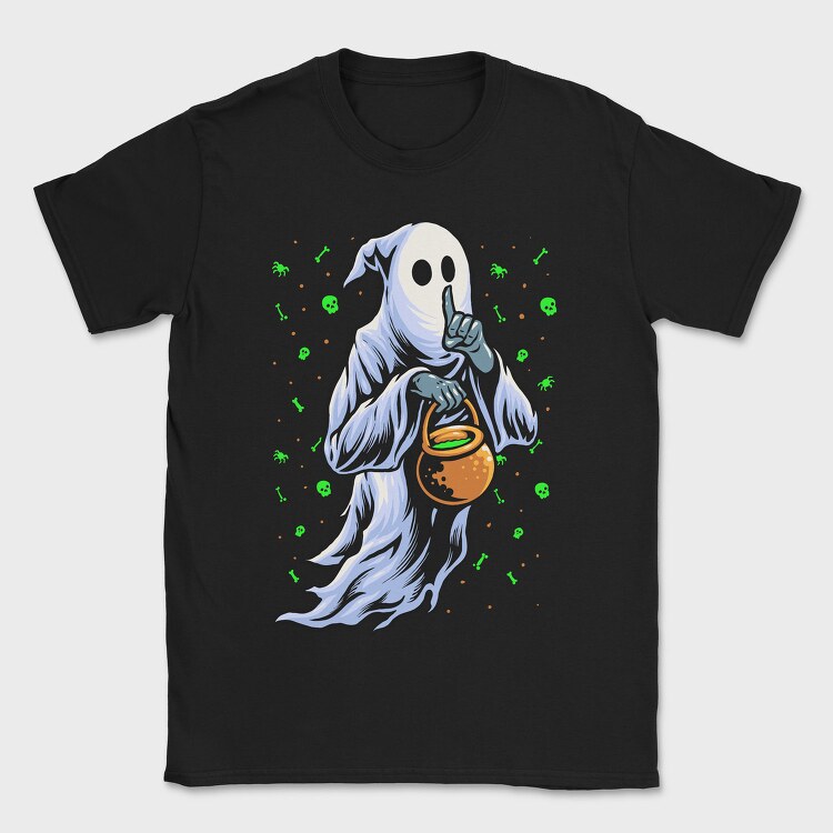 Halloween Ghost Trick Or Treat, Tricou Barbati (Unisex)