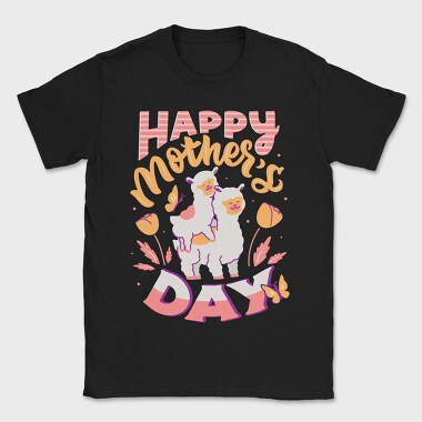 Happy Mothers Day Llama, Tricou Barbati (Unisex)