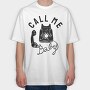Call Me Baby, Tricou Oversize Barbati (Unisex)