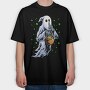Halloween Ghost Trick Or Treat, Tricou Oversize Barbati (Unisex)