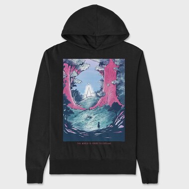 Fantasy_Landscape_03, Hanorac Oversize Barbati (Unisex)