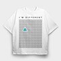 Im Different Triangle, Tricou Oversize Barbati (Unisex)