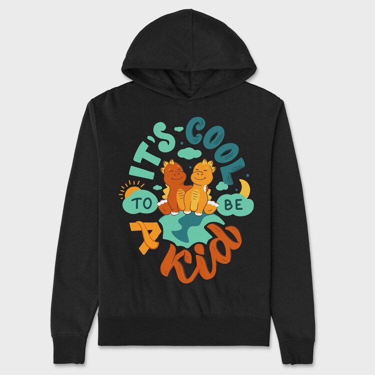 Its Cool To Be A Kid, Hanorac Oversize Barbati (Unisex)