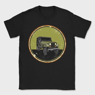 Jeep Adventure Emblem, Tricou Barbati (Unisex)