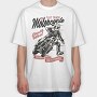 Flat Track Rider, Tricou Oversize Barbati (Unisex)