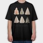 Cozy Hygge Trees, Tricou Oversize Barbati (Unisex)
