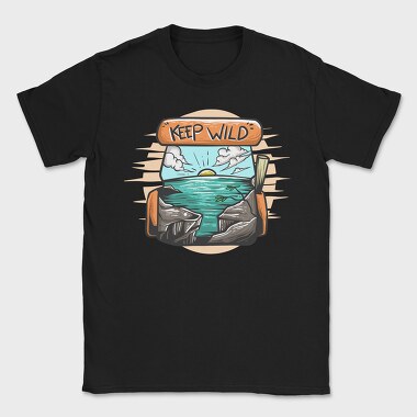 Keep Wild Ocean, Tricou Barbati (Unisex)
