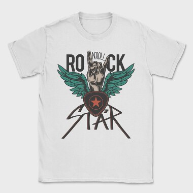 Rockstar Wings, Tricou Barbati (Unisex)