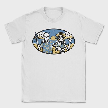 Skeletons Beach Party, Tricou Barbati (Unisex)