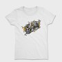 Skull Dice Flames, Tricou Femei