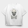 Skull Moon Ritual, Tricou Oversize Barbati (Unisex)