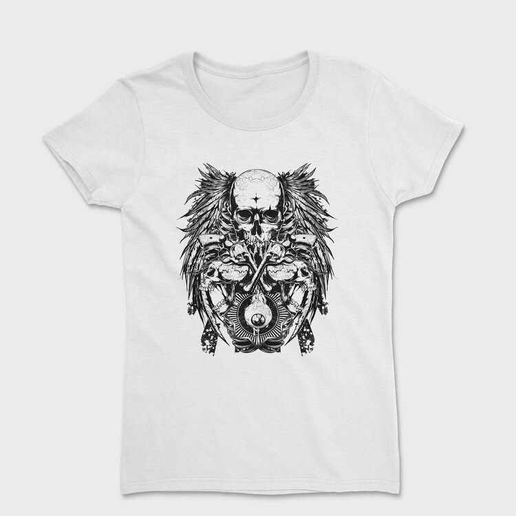 Skull Wings Guns, Tricou Femei
