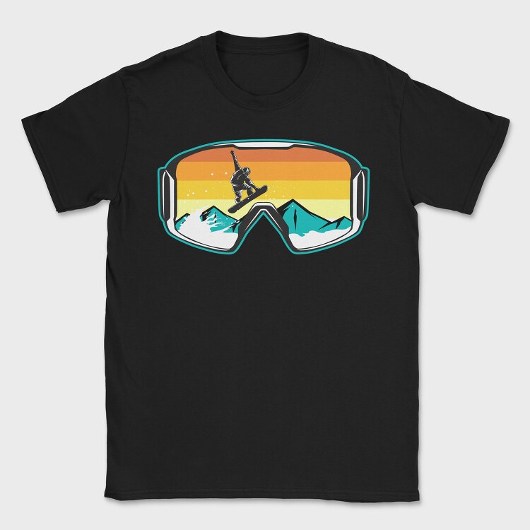Snowboard Goggles, Tricou Barbati (Unisex)