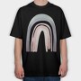 Cute Clipart Rainbow, Tricou Oversize Barbati (Unisex)
