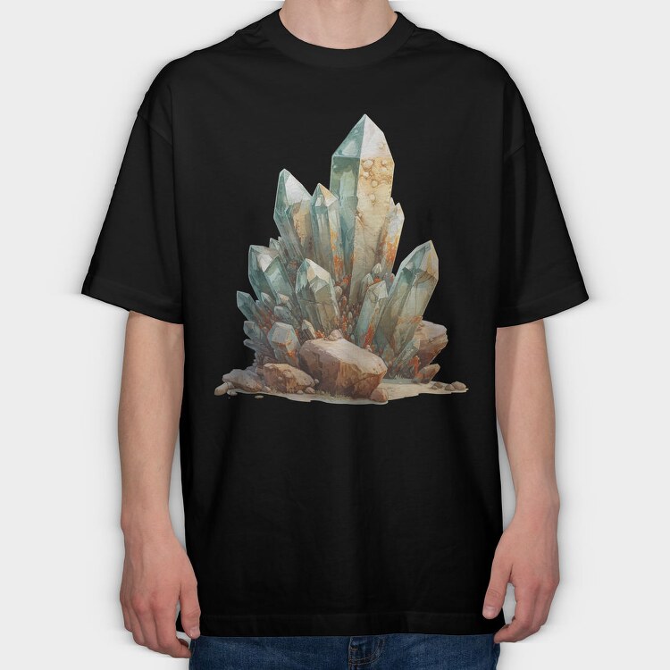 Crystal Mound Pond, Tricou Oversize Barbati (Unisex)