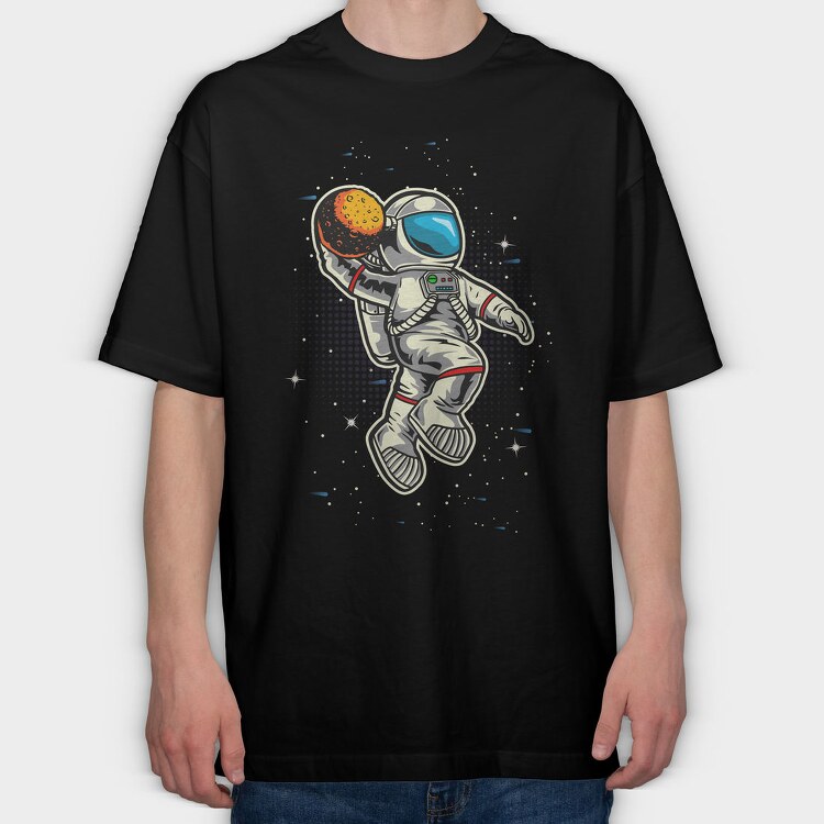 Space Cookie Astronaut, Tricou Oversize Barbati (Unisex)
