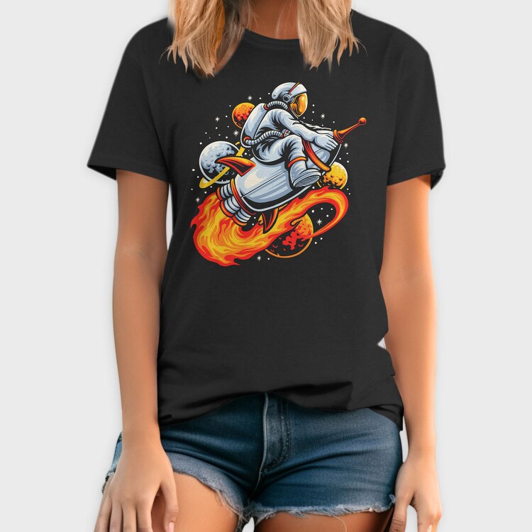 Space Rocket Rider 1, Tricou Barbati (Unisex)