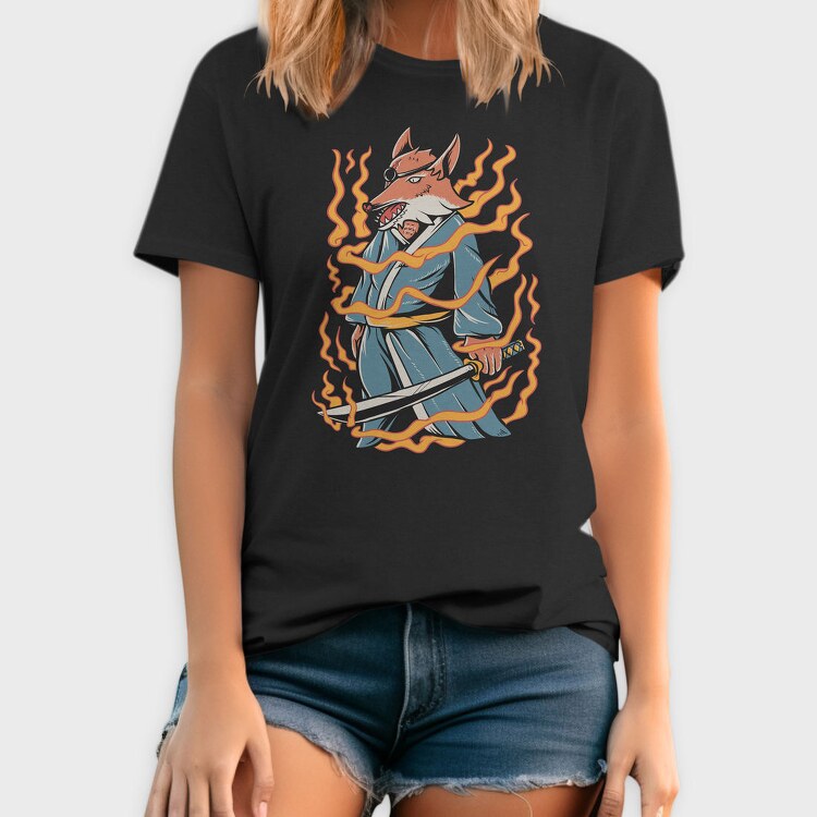 Fox Samurai, Tricou Barbati (Unisex)