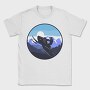 Snowboarders Moonrise, Tricou Barbati (Unisex)
