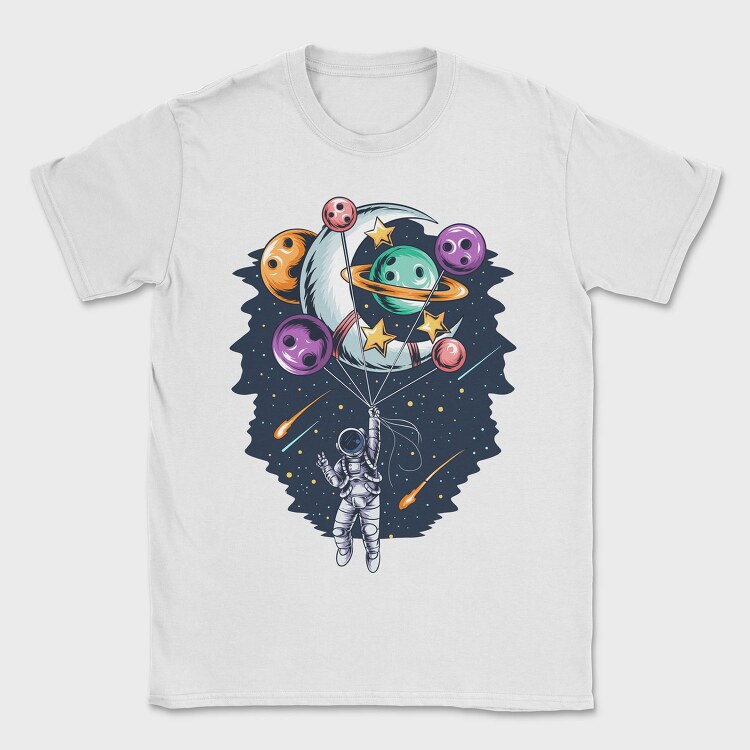 Space Bowling Astronaut, Tricou Barbati (Unisex)