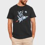 Space Rocket Rider, Tricou Barbati (Unisex)