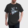 Space Rocket Rider, Tricou Barbati (Unisex)